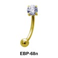 Round CZ Eyebrow Piercing EBP-68