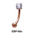 Round CZ Eyebrow Piercing EBP-68