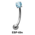 Round CZ Eyebrow Piercing EBP-69