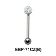 2.5 mm. CZ Eyebrow Piercing EBP-71CZ