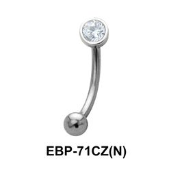 2.5 mm. CZ Eyebrow Piercing EBP-71CZ