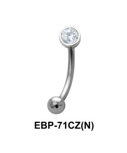 2.5 mm. CZ Eyebrow Piercing EBP-71CZ