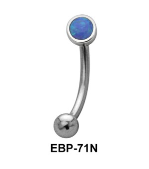 2.5 mm. Opal Eyebrow Piercing EBP-71