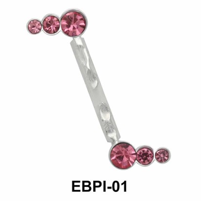 Rhinestone Eyebrow Parallel Push-In EBPI-01