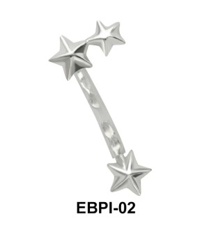 Star Eyebrow Parallel Push-In EBPI-02