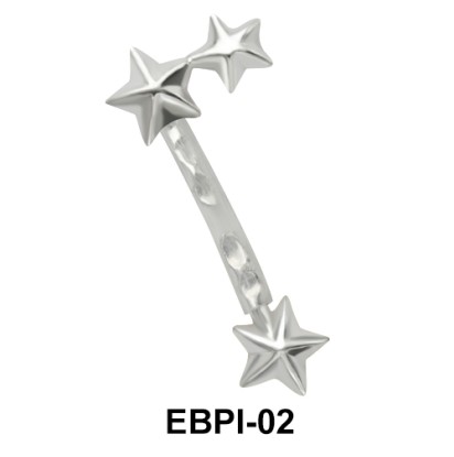 Star Eyebrow Parallel Push-In EBPI-02