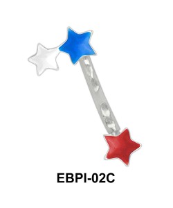 Colored Eyebrow Parallel Push-In EBPI-02c