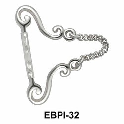 Necklace Shaped Eyebrow Parallel Push-In EBPI-32