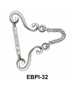 Necklace Shaped Eyebrow Parallel Push-In EBPI-32