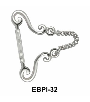 Necklace Shaped Eyebrow Parallel Push-In EBPI-32