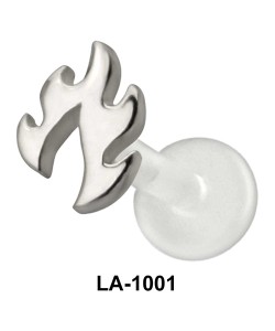 Flame Shaped Labrets Push-in LA-1001