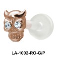 Horny Skull Shaped Labrets Push-in LA-1002