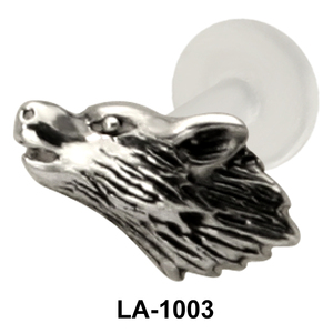 Wolf Face Shaped Labrets Push-in LA-1003