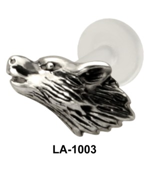 Wolf Face Shaped Labrets Push-in LA-1003