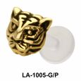 Tiger Face Shaped Labrets Push-in LA-1005