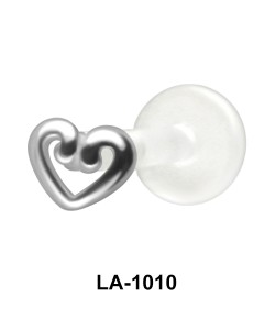 Hollow Heart Labrets Push-in LA-1010