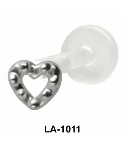 Ball Heart Shaped Labrets Push-in LA-1011