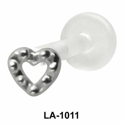 Ball Heart Shaped Labrets Push-in LA-1011