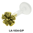 Flower Shaped Labrets Push-in LA-1034