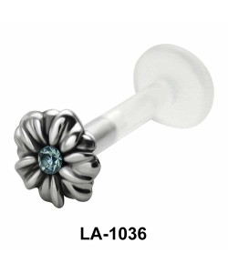 Gemstone Flower labrets Push-in LA-1036