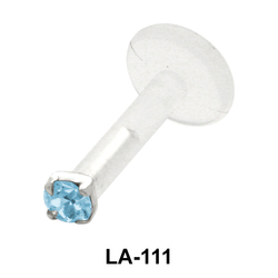 2 mm. CZ Stone Labrets Push-in LA-111