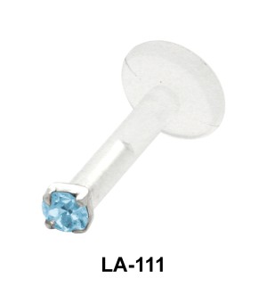 2 mm. CZ Stone Labrets Push-in LA-111