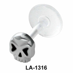 Solid Skull Shaped Labrets Push-in LA-1316