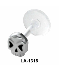 Solid Skull Shaped Labrets Push-in LA-1316