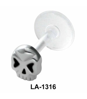 Solid Skull Shaped Labrets Push-in LA-1316