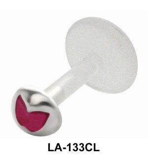 Enameled Mask Shaped Labrets Push-in LA-133CL