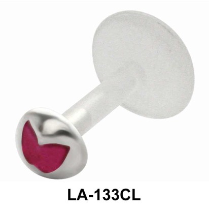 Enameled Mask Shaped Labrets Push-in LA-133CL