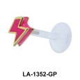 Lightning Enamel Labrets Push-in LA-1352