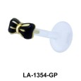 Enamel Bow Labrets Push-in LA-1354