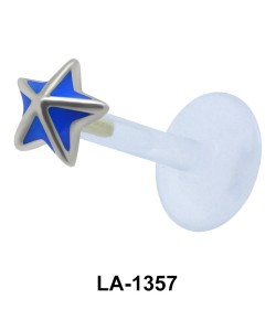 Enamel Star Labret Push-in LA-1357