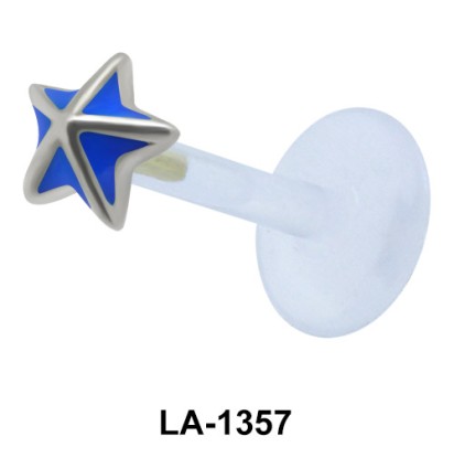 Enamel Star Labret Push-in LA-1357