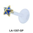 Enamel Star Labret Push-in LA-1357