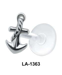 Anchor with Rope Shaped Labrets Push-in LA-1363