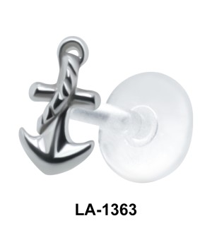 Anchor with Rope Shaped Labrets Push-in LA-1363