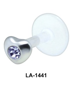 Heart Shaped Labrets Push-in LA-1441