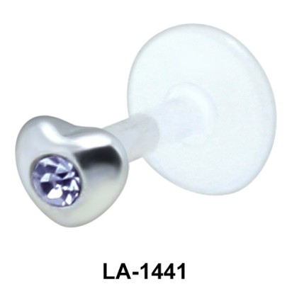 Heart Shaped Labrets Push-in LA-1441