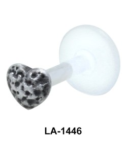 Heart Shaped Silver Face Piercing LA-1446