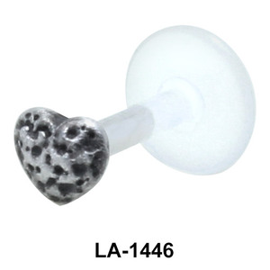 Heart Shaped Silver Face Piercing LA-1446