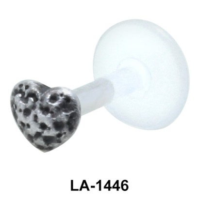 Heart Shaped Silver Face Piercing LA-1446