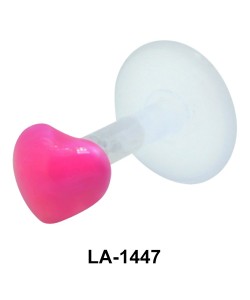 Heart Shaped Labrets Push-in LA-1447