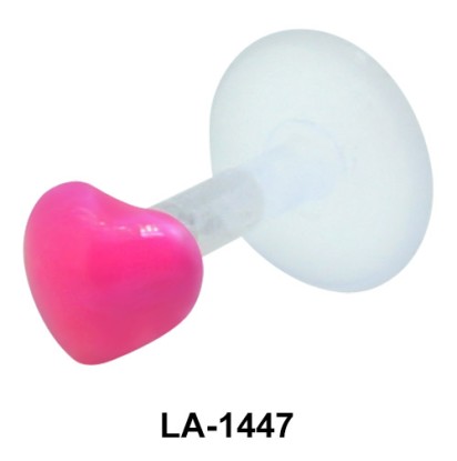 Heart Shaped Labrets Push-in LA-1447