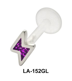 Lightning Labret Piercing with PTFE LA-152GL