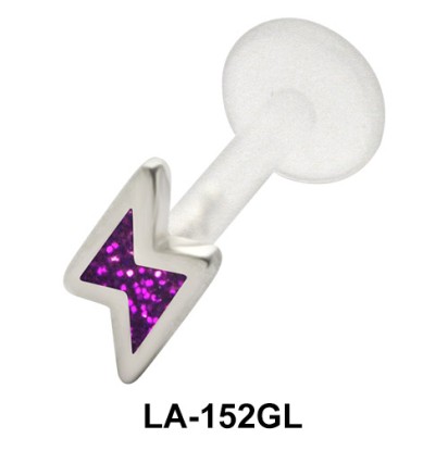 Lightning Labret Piercing with PTFE LA-152GL