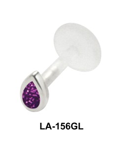 Drop Stone Labret Piercing with PTFE LA-156GL