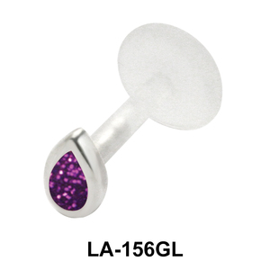 Drop Stone Labret Piercing with PTFE LA-156GL