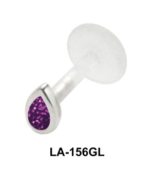 Drop Stone Labret Piercing with PTFE LA-156GL